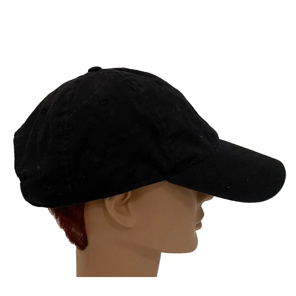 Jordan Jumpman Adjustable Hat Black Embroidered Logo Strapback Baseball Cap